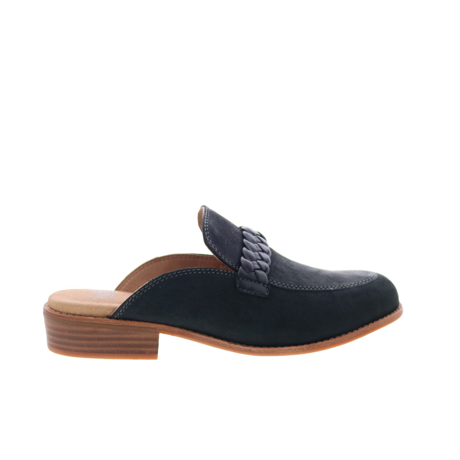 Sofft Nels SF0086001 Womens Black Leather Mules Flats Shoes 7.5