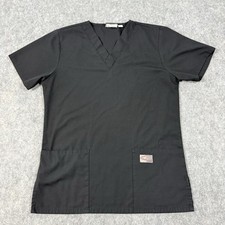 ScrubZone Medical Hospital Short Sleeve Workwear Scrub Women's Size XXS Black