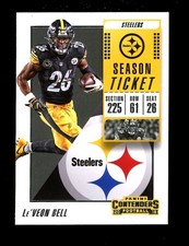 2018 Panini Contenders Season Ticket #16 Le'Veon Bell Pittsburgh Steelers QTY
