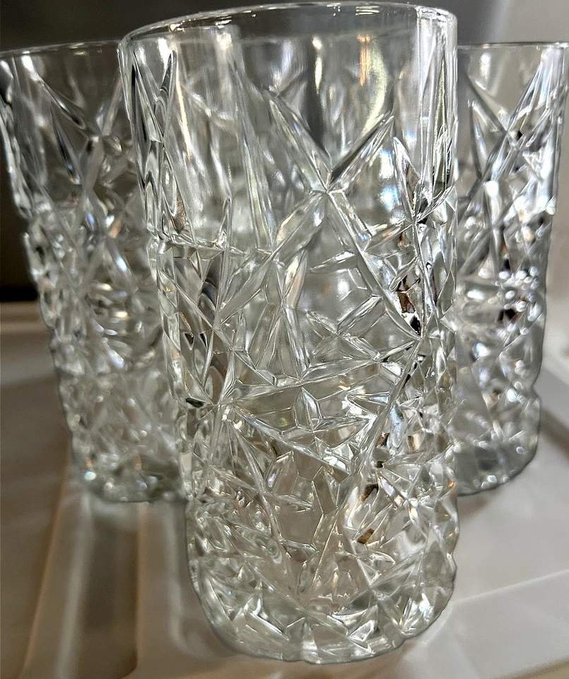 Cristal DArques Sculptra 6" Vaso Vaso 16oz - Juego de 4 Elegantes Vajilla Foto 3 de 4