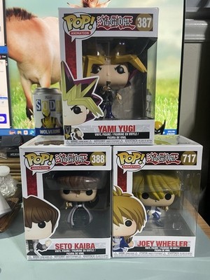 Funko Pop Yu-Gi-Oh! Yami Yugi #387 Seto Kaiba #388 Joey Wheeler #717 Set