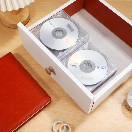 9pcs CD Jewel Boxes Double DVD Holders Acrylic CD Cases DVD Storage Case - Afbeelding 9 van 12