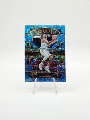 Nick Smith Jr. 2023-24 Panini Select RC Light Blue Disco SP /99 #89 Hornets