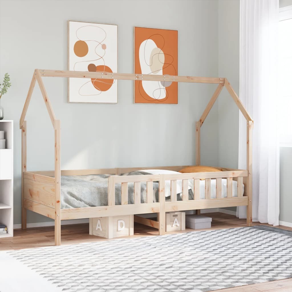 Giroletto Casetta per Bambini 90x200 cm Legno Massello di Pino 2404723