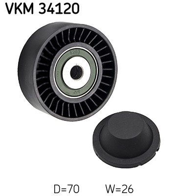 V-belt pulley VKM 34120 SKF for LAND ROVER FORD JAGUAR ZASTAVA - Image 6