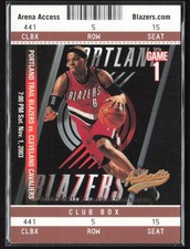 Bonzi Wells 2003-04 Fleer Authentix Club Box #/100 #77 Portland Trail Blazers