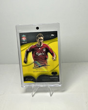 2022/23 Topps Liverpool Lineage Legends Fernando Torres Yellow Error Auto /75.
