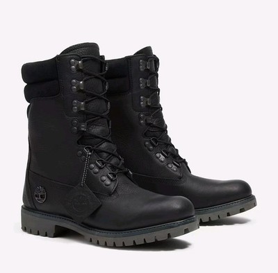 Size 15-Mens Timberland Premium  Super Boot 40 Below Black Full Grain Leather