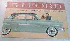 1954 Ford Mainline Customline Crestline Cars Xl Sales Brochure Original Color 1954 Ford Mainline Customline Crestline Cars Xl Sales Brochure Original Color