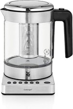 WMF Küchenminis Wasserkocher Glas 1 Liter, kabelloser Wasserkocher klein, Wasse