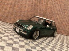1/18 Mini Cooper Green Union Jack Roof Hot Wheels Custom