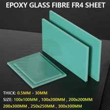Epoxy Glass Fibre Sheet GRP G10 FR4 Glassfibre Plate 0.5mm to 30mm Thick Green