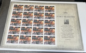 US Scott #4921 2014 Fort McHenry Forever Sheet of 20 Stamps at Face!!
