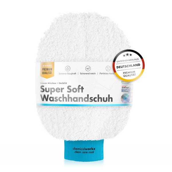chemicalworkz Wash Mitt Waschhandschuh Superweich TüRkis Mikrofaser AutowäSche-image