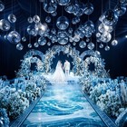 4PCS 7" Disco Balls Decoration with Hanging Ring for DJ Club Wedding Blue — photo 2