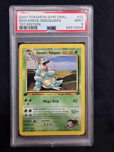 Giovanni's Nidoqueen (1st Edition) graded PSA 9 for sale on eBay