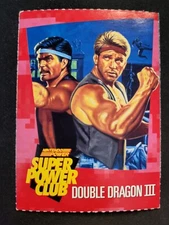 Nintendo Power Super Power Club Magazine Card  #19 Double Dragon III