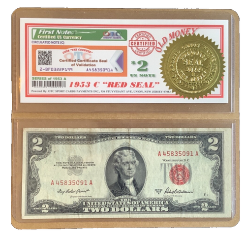 NEW LISTING-$2 Dollar Bill Series 1953 C Red Seal Federal State Note Very Nice - Picture 2 of 11
