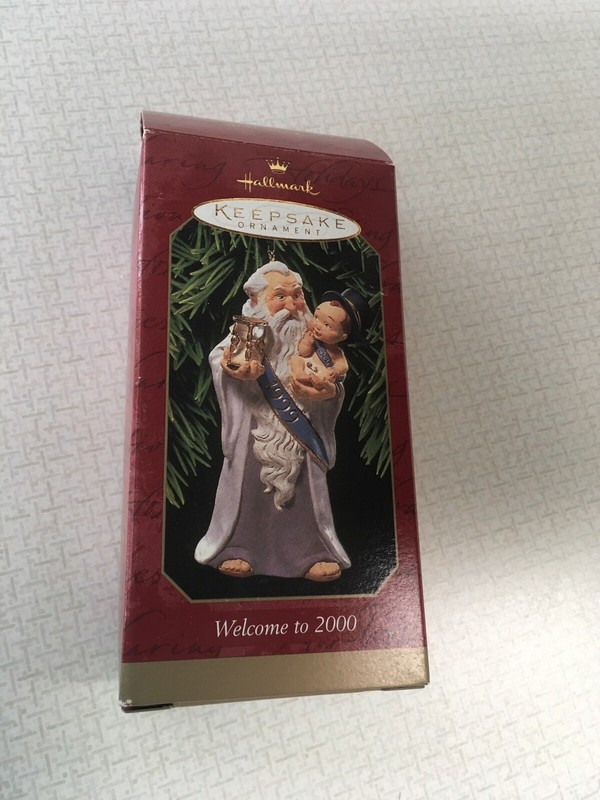 Hallmark Welcome to 2000 Father Time, Baby New Year Ornament 1999