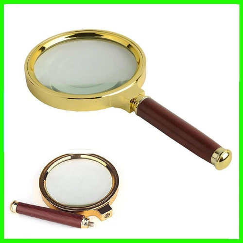 70MM MAGNIFYING GLASS READING DIOPTERS FOR STAMPS METAL GOLD COINS