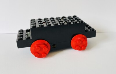 Lego 4v vintage logo train engine Locomotive, Railway Black UK