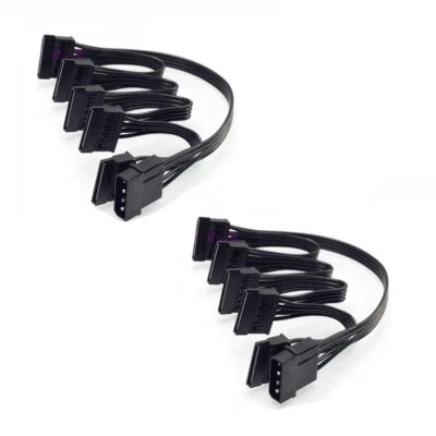 2 pezzi - Sdoppiatore Molex 4Pin a x2 x4 x5 Sata cavo Multiplo HardDisk SSD