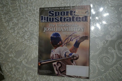 Revista Josh Hamilton firmada a mano autografiada Sports Illustrated 02/06/08 - Imagen 1 de 12