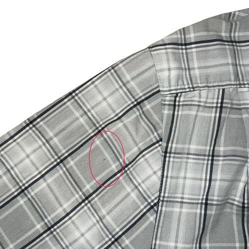 Scottevest Shirt Mens XXXL 3XL Gray Plaid Short Sleeve Button Up Casual Comfort* - Picture 8 of 8