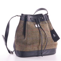 Country Green Harris Tweed Bucket Bag Country Green Harris Tweed Bucket Bag