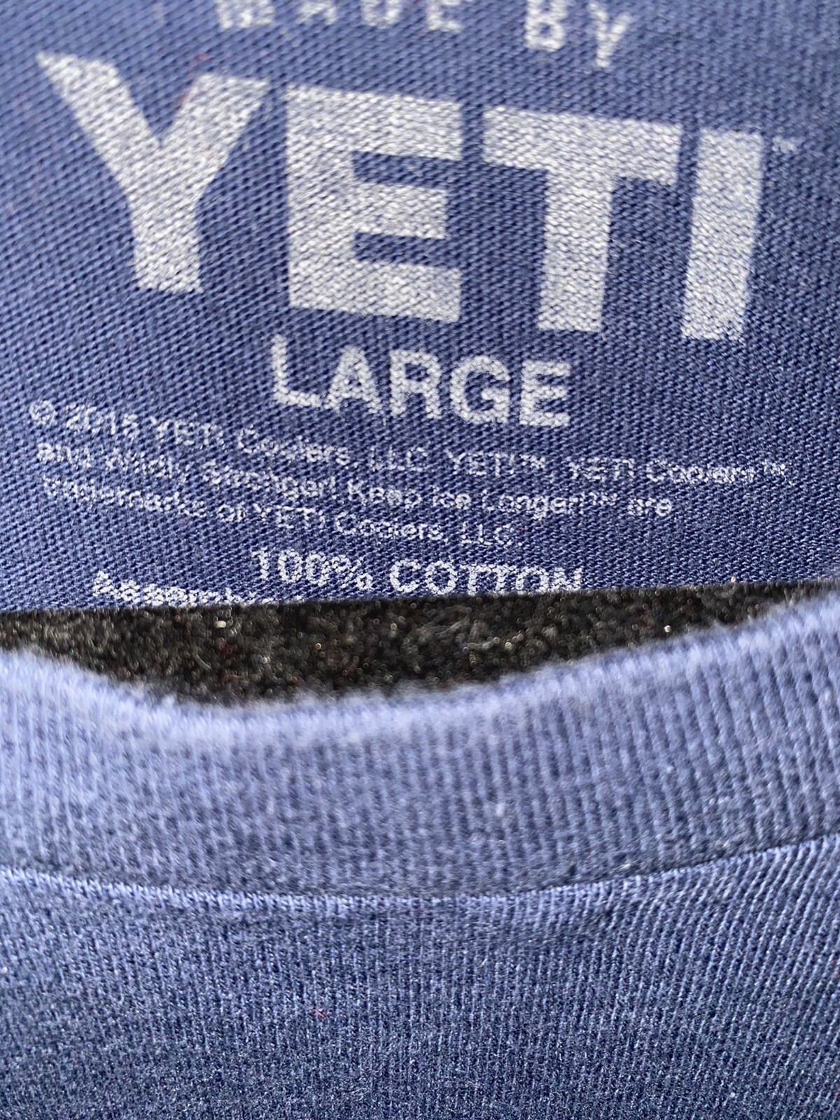 Yeti Cooler Bear Proof Graphic Tshirt Size Large Nav… Gem