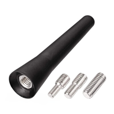 Bingfu Universele autoantenne, DAB FM, auto, korte staaf, dakantenne, vervanging autoantenne met M4.0, M5.0, M6.0 schroeven, compatibel met alle auto's