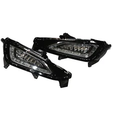 For Hyundai Tucson LED Clear DRL Daytime Running Light Fog Lamps 2015 2016 2017