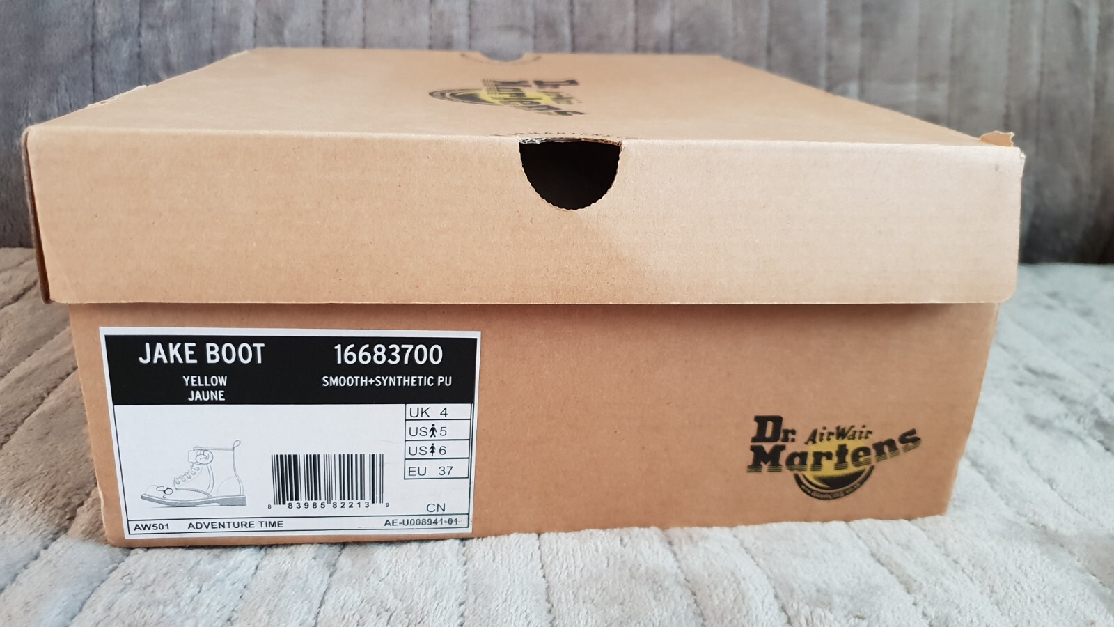 BNWB Dr Martens  1460 Adventure  Time Jake Boots, Size UK 4/37 RARE! image 9