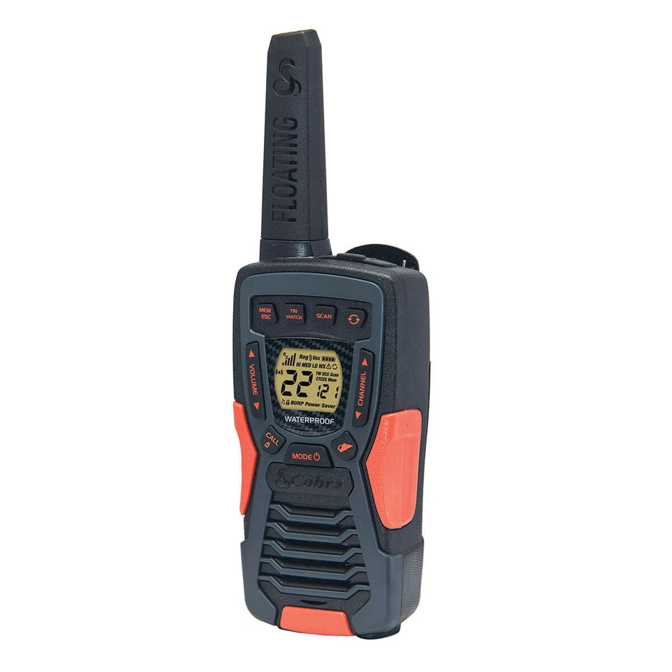 Cobra ACXT1035R Walkie Talkies WaterProof Rechargeable 37-Mile 2-Way Radios 2 Pk - Image 2 of 4