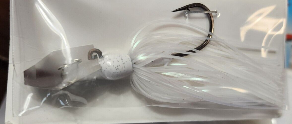 Zman Z-man Pearl Ghost Chatterbait Mini Max 3/8 oz bladed jig jack hammer white