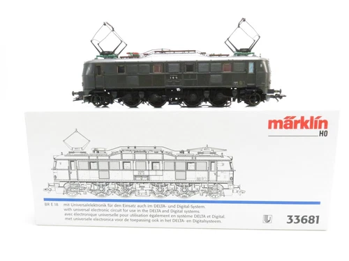 (SY2596) Märklin 33681 E-Lok BR E18 der DRG, Delta Digital, AC H0, OVP