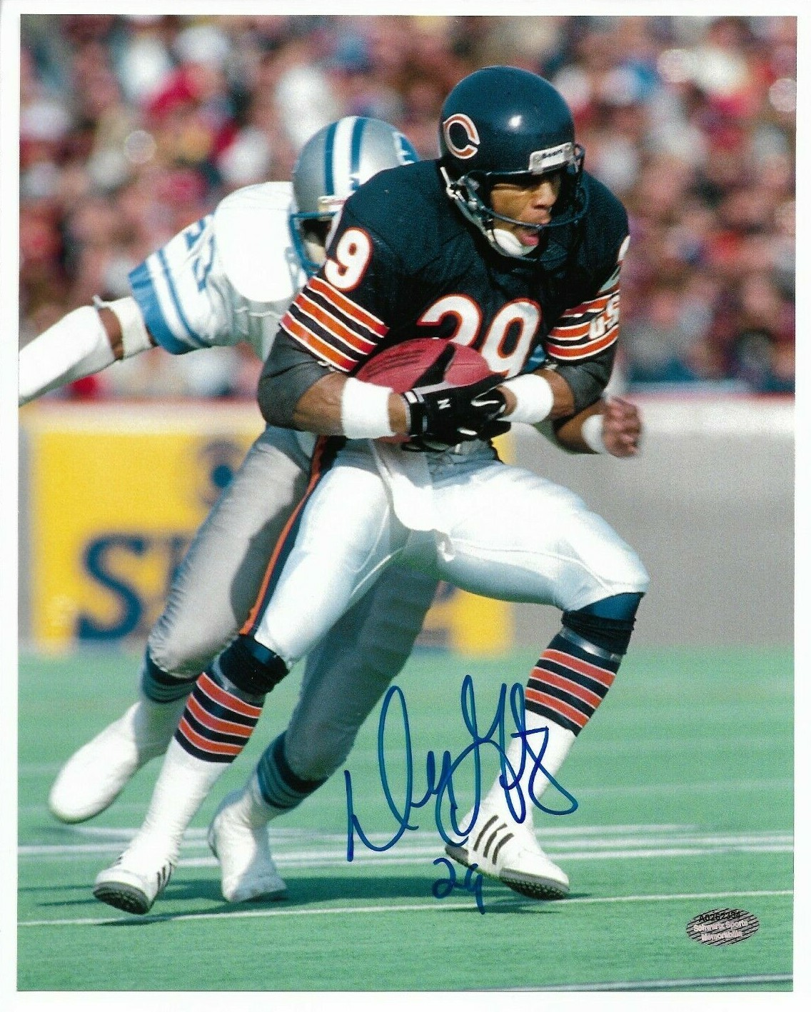RARE Chicago Bears Dennis Gentry 8x10 Signed Football Photo Schwartz