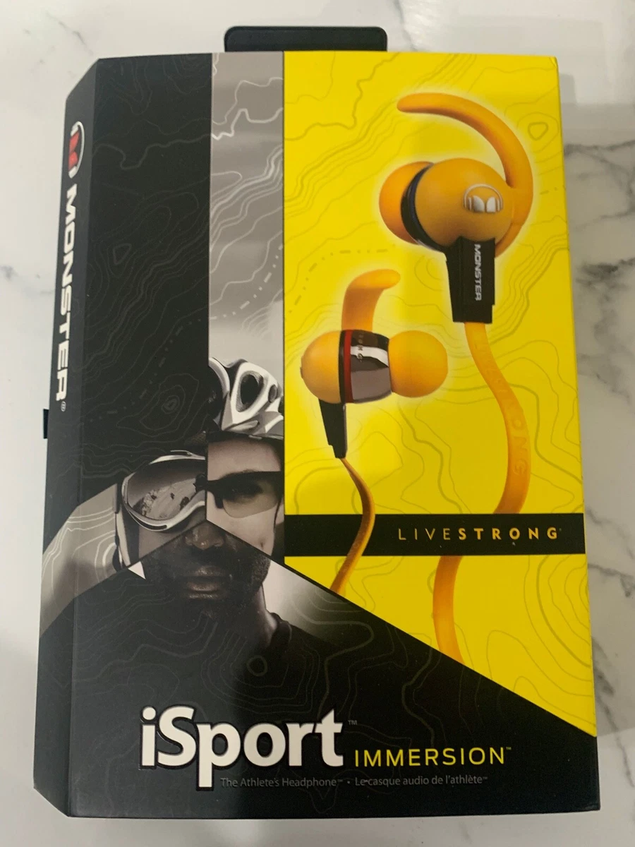 Monster iSport Livestrong In Ear Immersion Headphones Yellow eBay