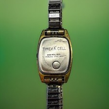 Reloj trasero Timex K Cell vintage de acero inoxidable con correa Spiedel