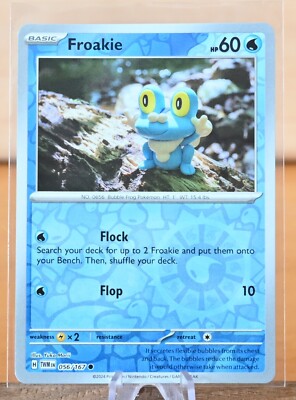 Pokmon TCG: Froakie - 056/167 - Reverse Holo - Twilight Masquerade - NM | eBay Pokmon TCG: Froakie - 056/167 - Reverse Holo - Twilight Masquerade - NM | eBay