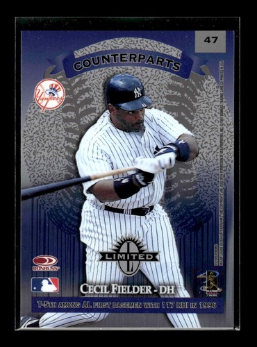 1997 Donruss Limited #47 Mo Vaughn Cecil Fielder C (EX)(BAS) - Picture 2 of 2