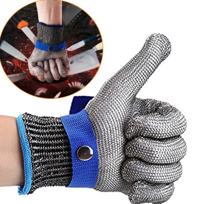 Safety Cut Proof Stab Resistant Glove Stainless Steel Metal Mesh Butcher Gloves