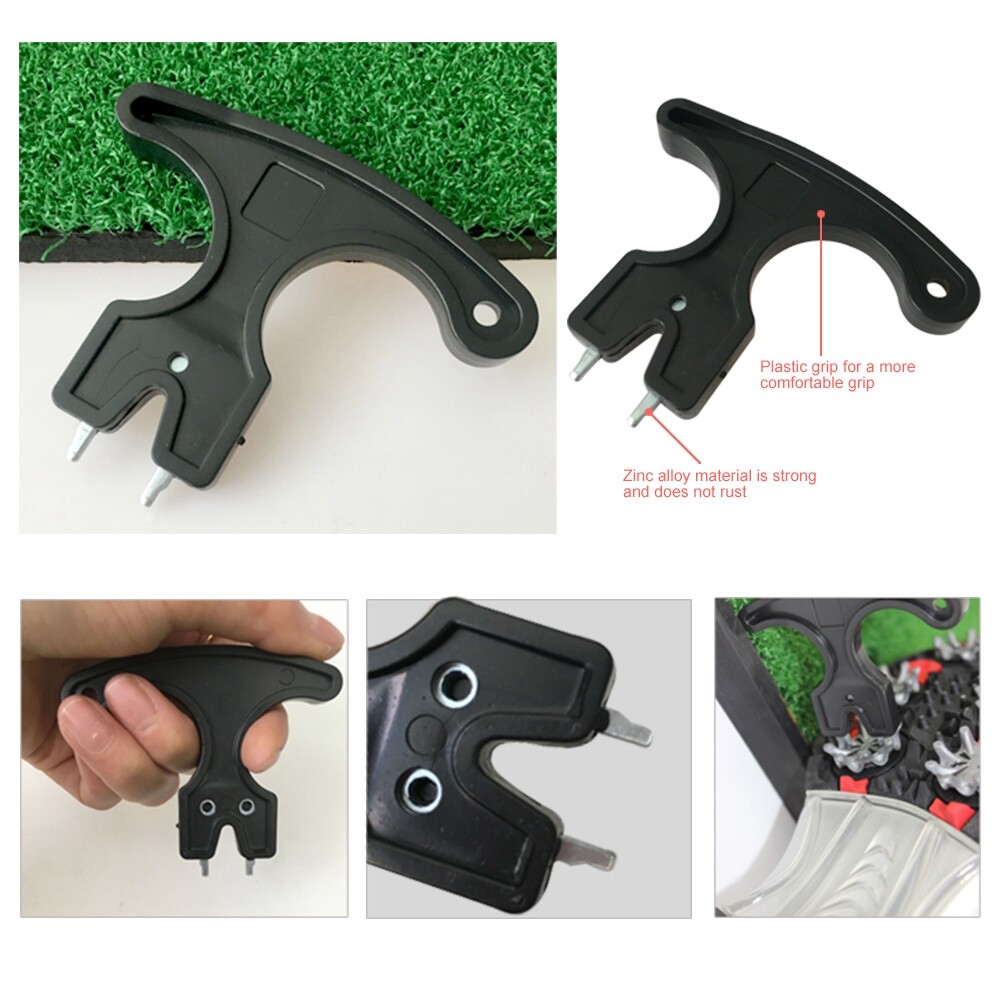 Golf Shoes Spike Wrench Two Pin Wrench Removal Tool for Golf Shoe Cleats Spikes
