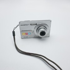 BAD SCREEN Olympus FE-20 Digital Camera Silver 8MP For Repair