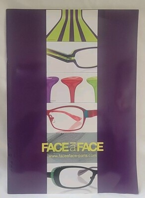 Rare Original 2009 FACEāFACE - Paris Design Catalog Featuring Moove Collection 