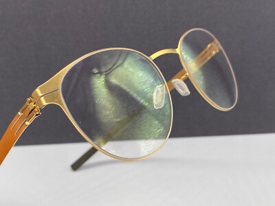 ic Berlin Brille Herren Damen Rund gold Panto James C  NP:499 