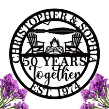 Anniversary Wedding Gifts,Custom Personalized Anniversary Metal Gifts