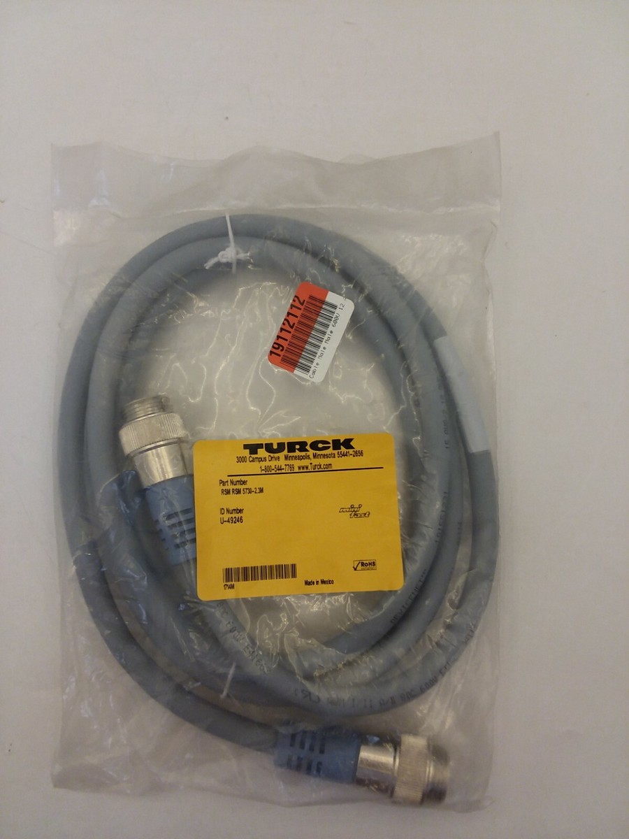 TURCK RSM RSM 5730-2.3M MINIFAST 5 PIN CORDSET U-49249 NIB | eBay