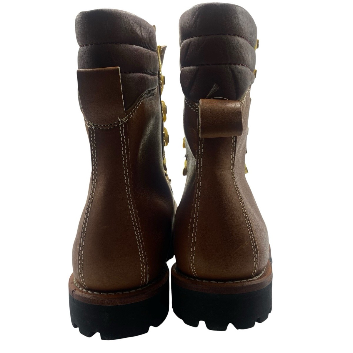 Mont Blanc Sears Boots Mens 8 Brown Moc Toe‎ Ankle Leather Work Combat Hike VTG Montblanc Men main image 4