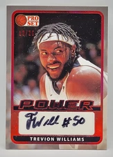 2022 Leaf Pro Set Power Basketball Red Power Auto 12/25 - TREVION WILLIAMS